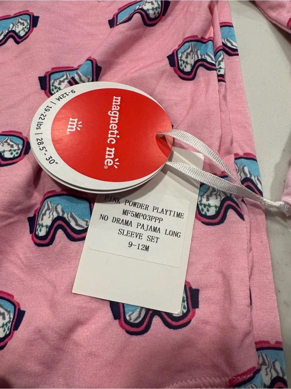Magnetic Me PJ Set Pink Powder Playtime 9-12M